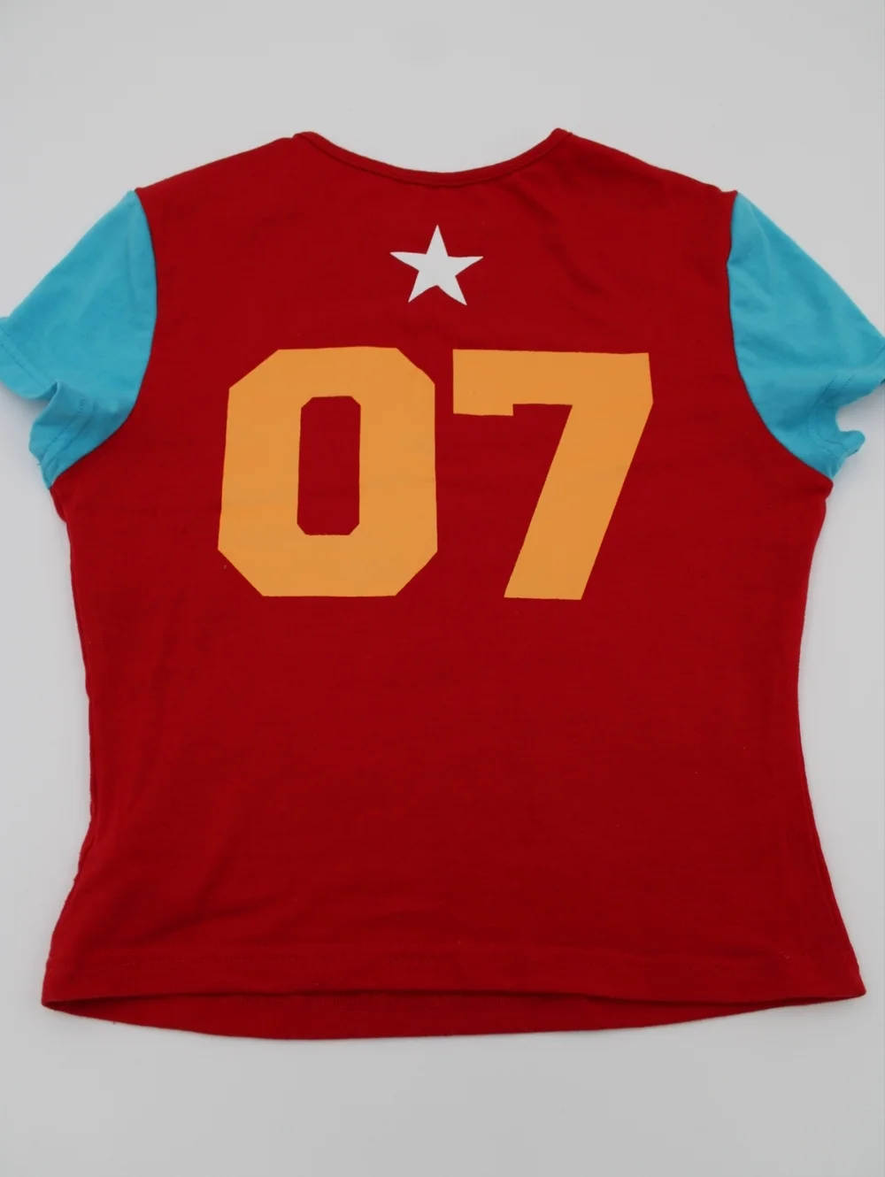 Island Mami Baby Doll Tee Small Red Yellow Blue Graphic - Picture 2 of 4